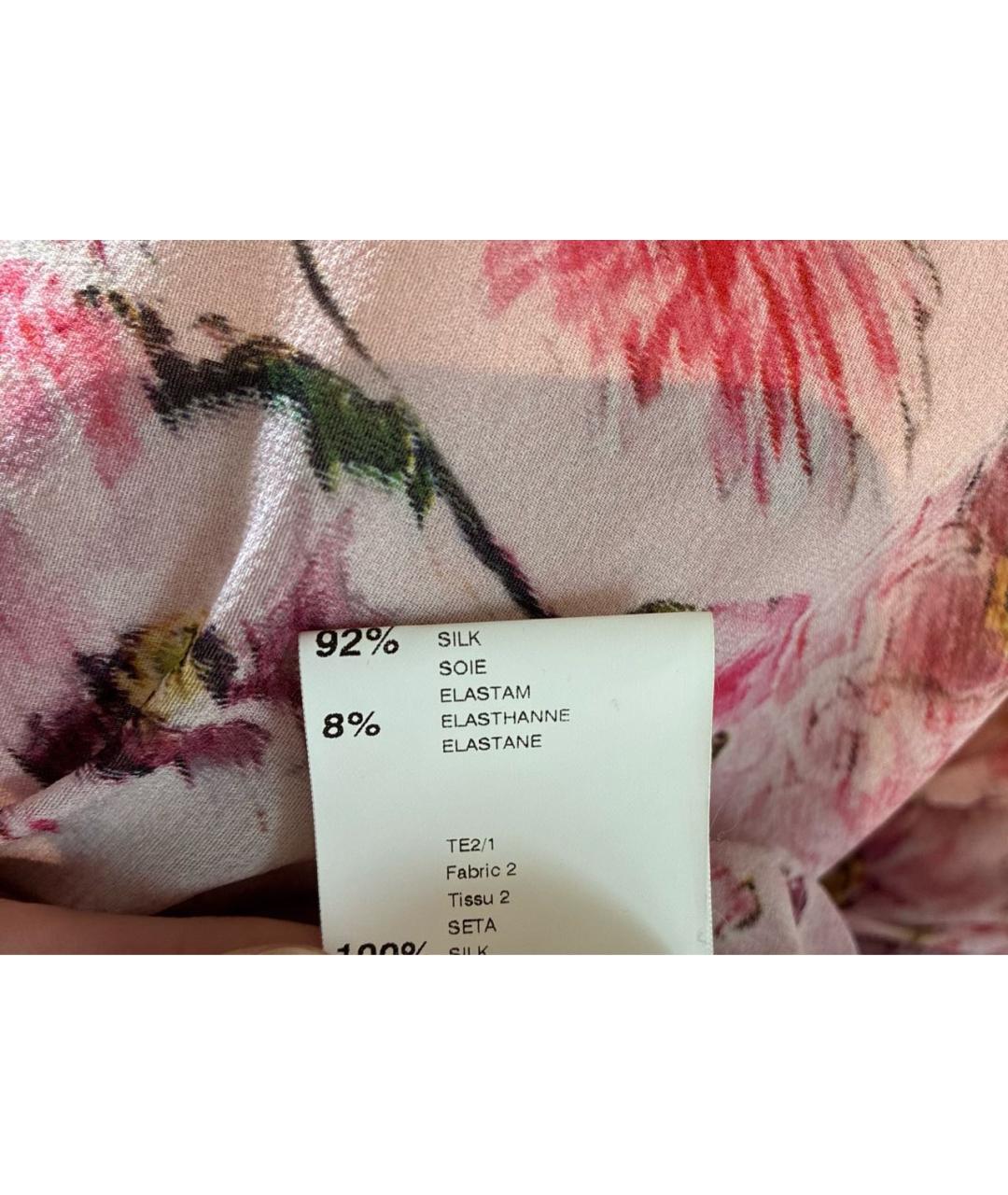 PINKO Розовое шелковое коктейльное платье, фото 4