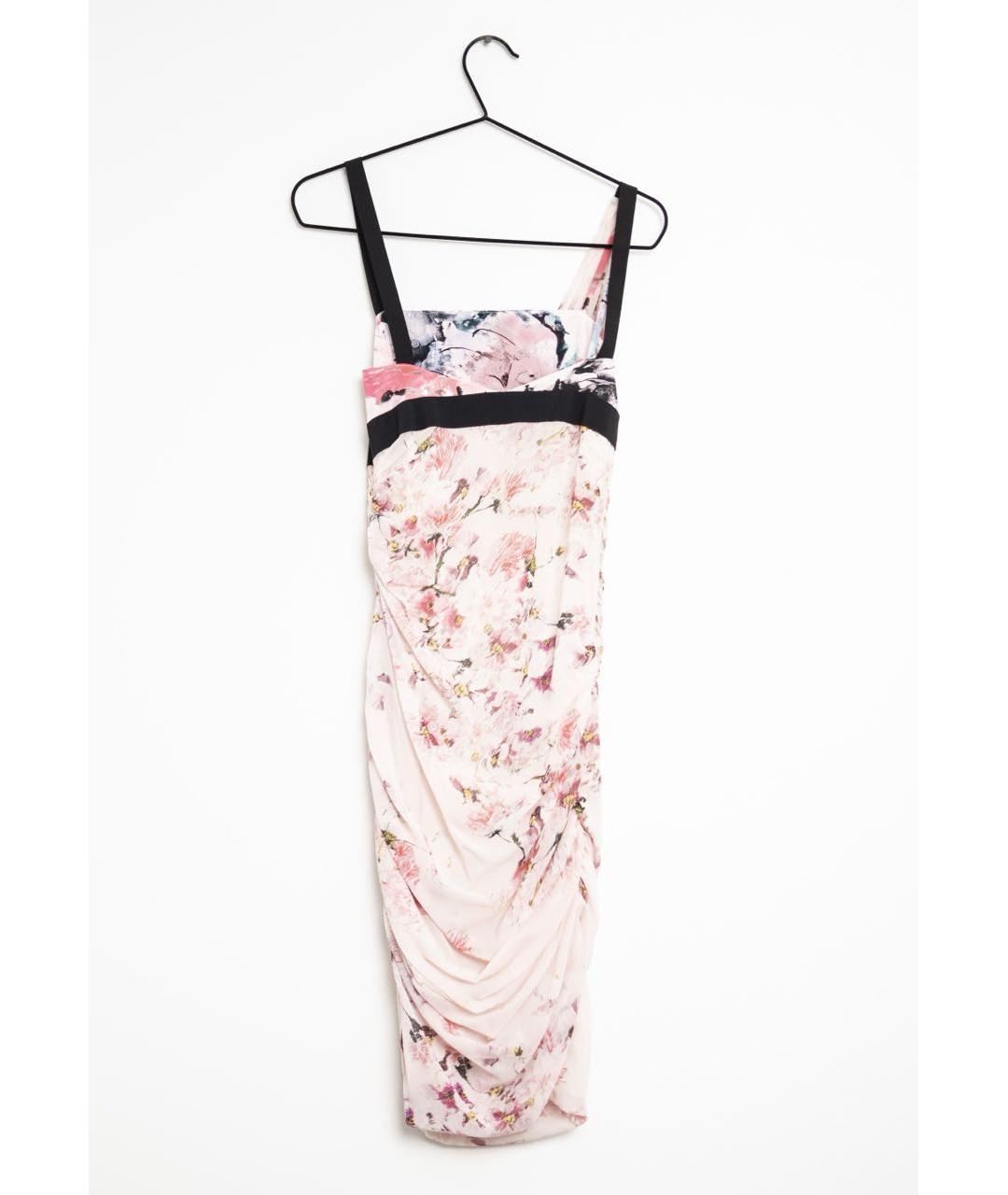 PINKO Розовое шелковое коктейльное платье, фото 2