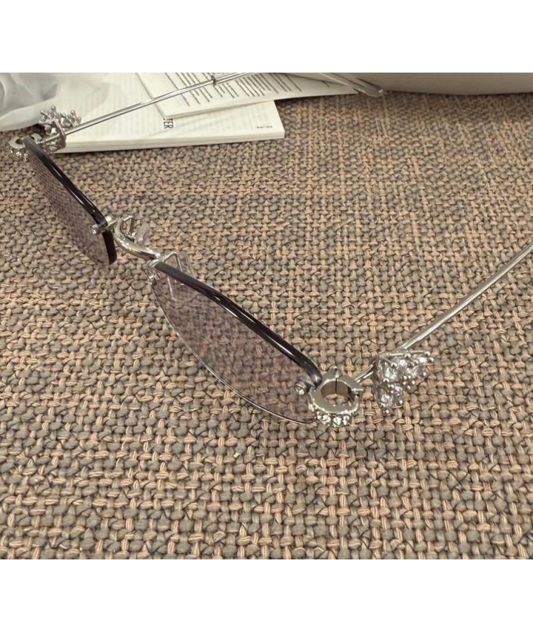 GENTLE MONSTER Серебряные металлические солнцезащитные очки, фото 4