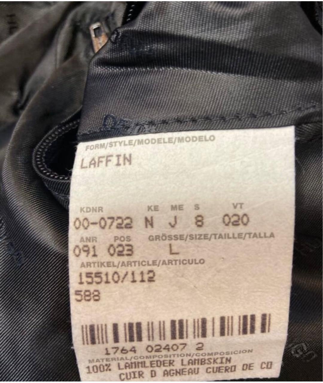 HUGO BOSS Черный кожаный пиджак, фото 7