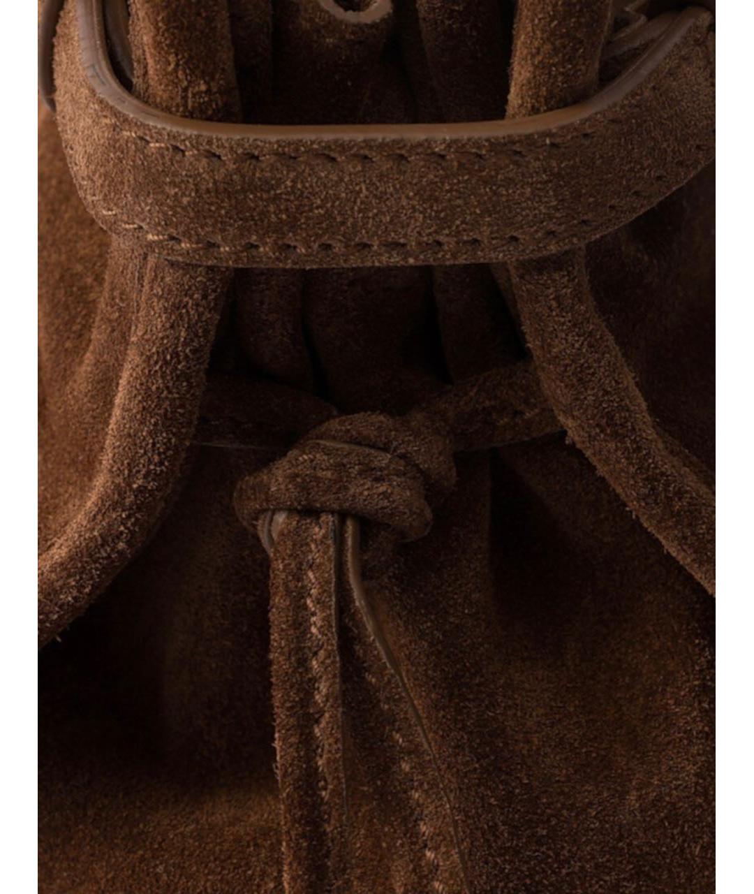 PRADA Коричневая замшевая сумка через плечо, фото 6