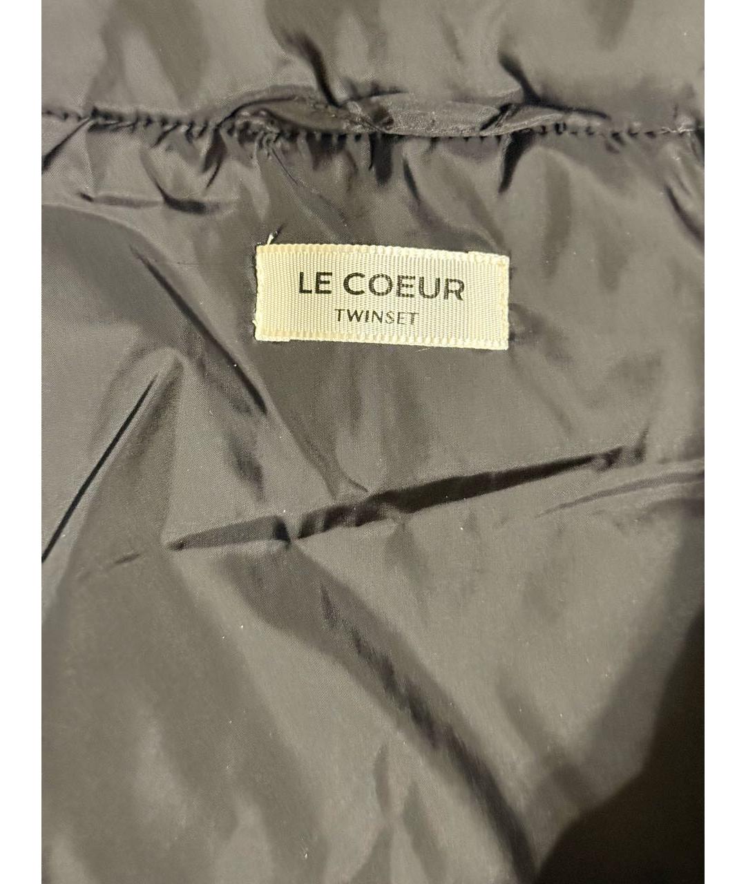 TWIN-SET Черная полиэстеровая куртка, фото 3