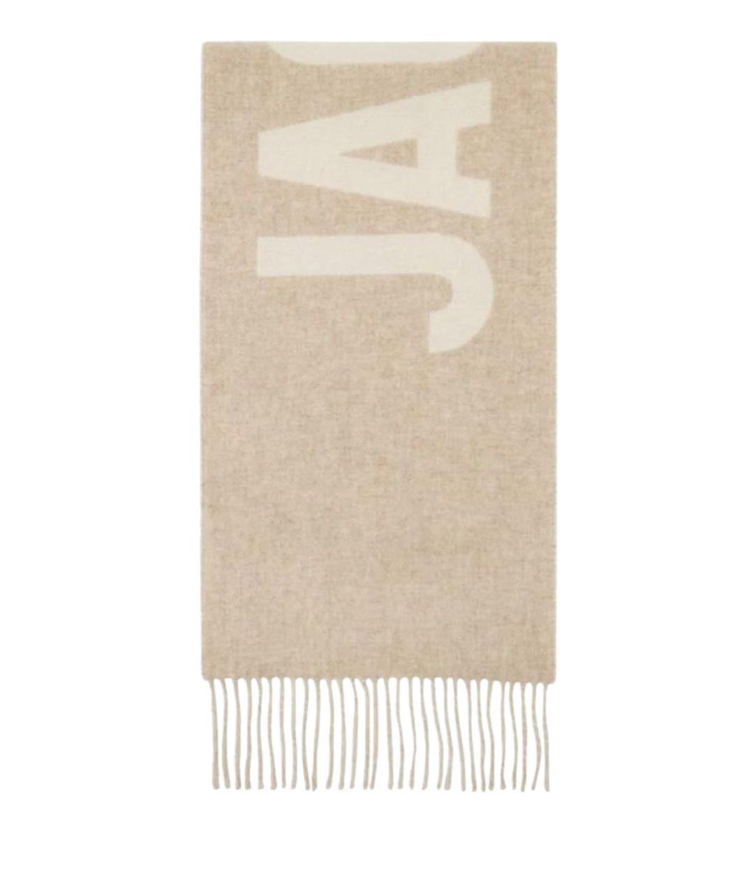 JACQUEMUS Бежевый шерстяной шарф, фото 1