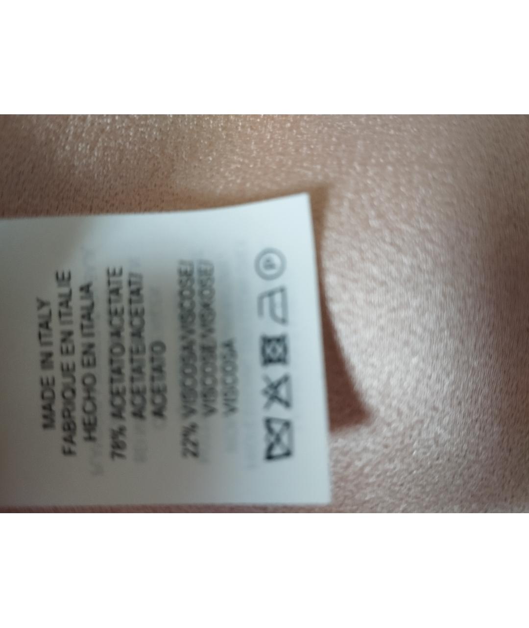 ANTONELLI FIRENZE Бежевое ацетатное коктейльное платье, фото 5