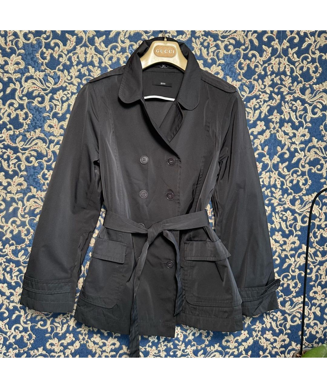 HUGO BOSS Коричневый хлопковый тренч/плащ, фото 3