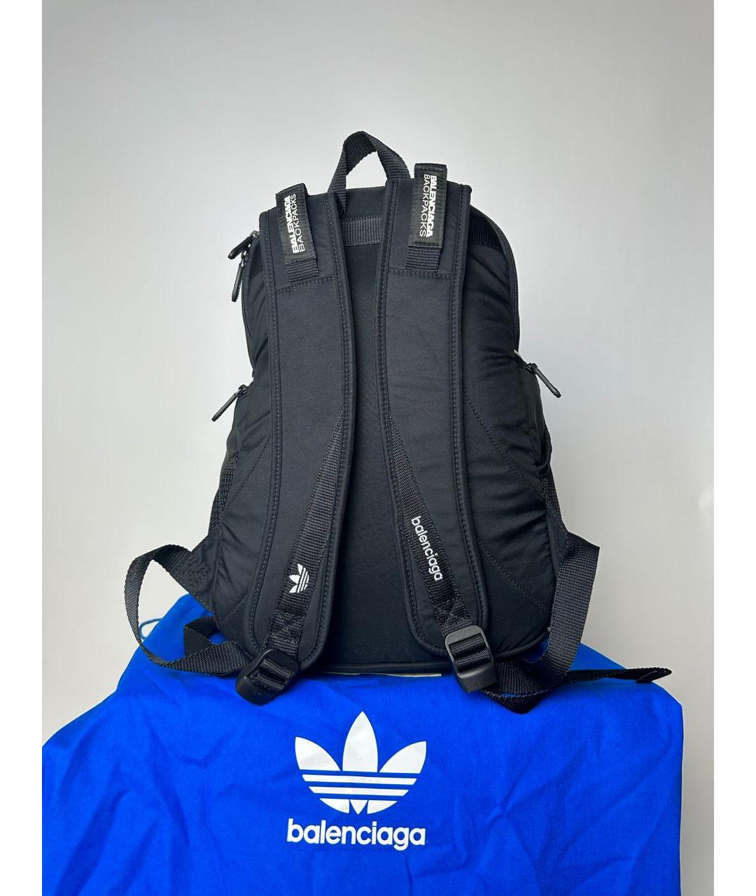 BALENCIAGA Черный синтетический рюкзак, фото 5