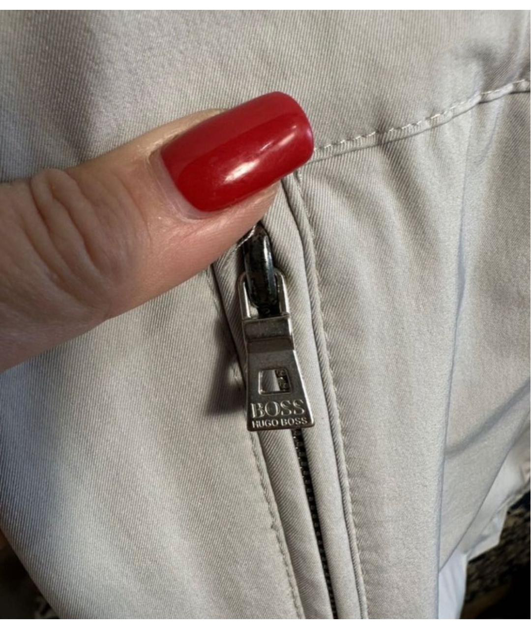 HUGO BOSS Серая полиамидовая куртка, фото 5
