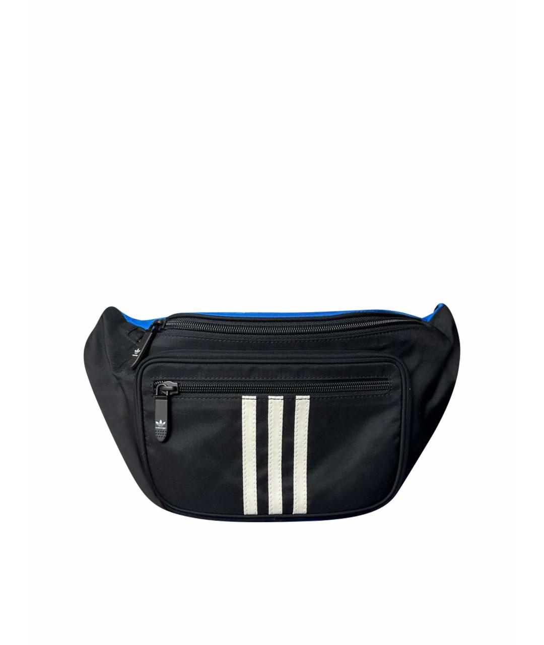 BALENCIAGA Черная синтетическая поясная сумка, фото 1