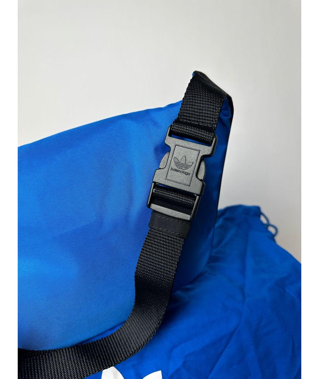 BALENCIAGA Черная синтетическая поясная сумка, фото 6