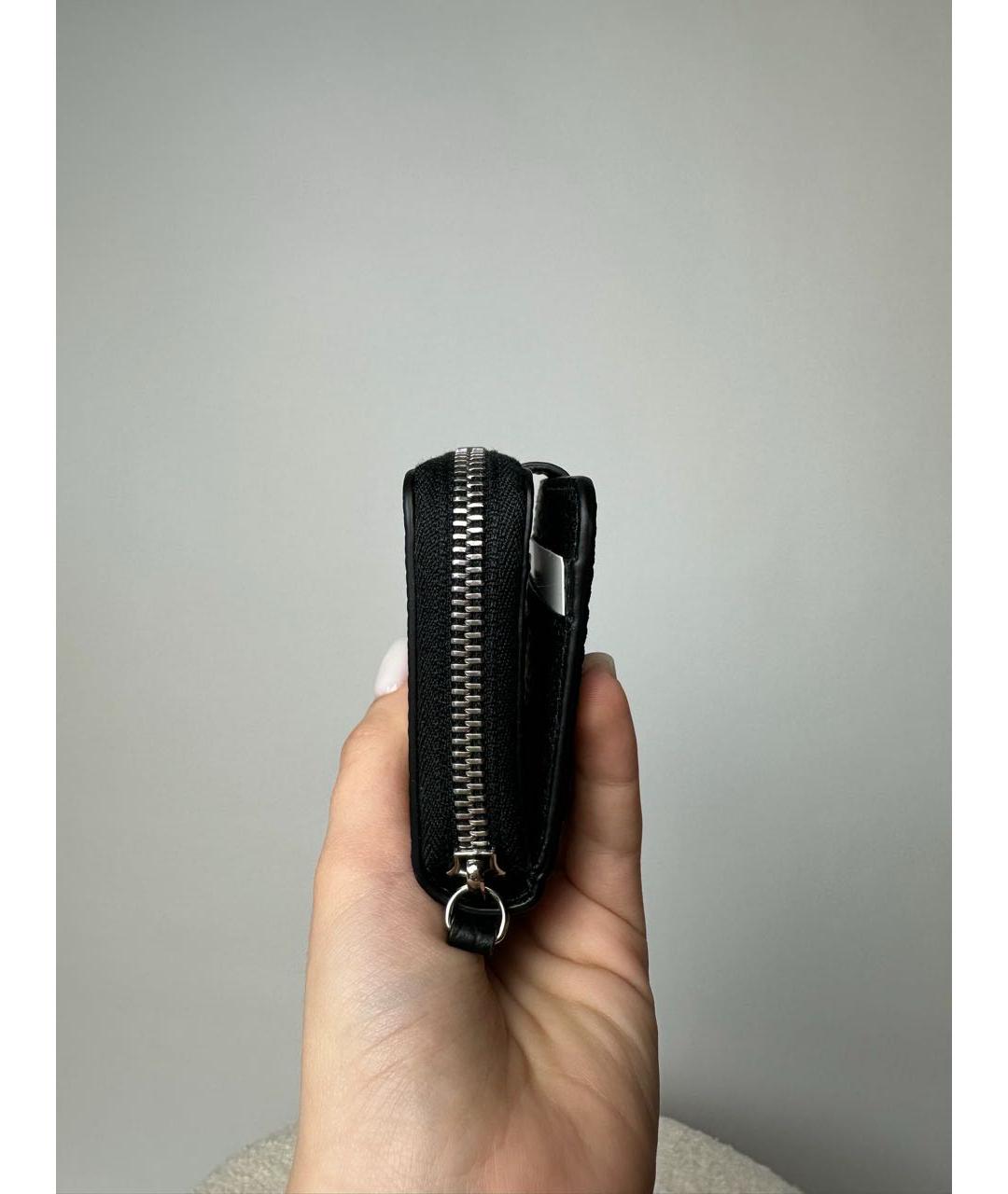 MAISON MARGIELA Черный кожаный кошелек, фото 4