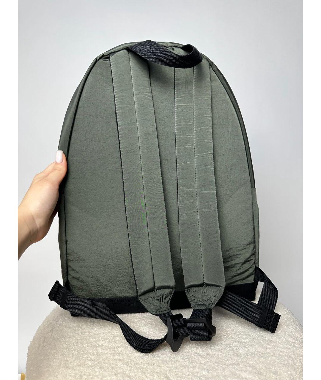 STONE ISLAND Зеленый синтетический рюкзак, фото 5