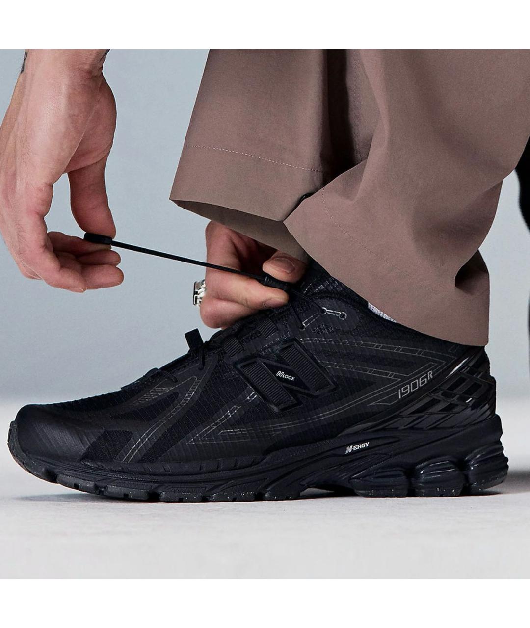 NEW BALANCE Черные текстильные низкие кроссовки / кеды, фото 8