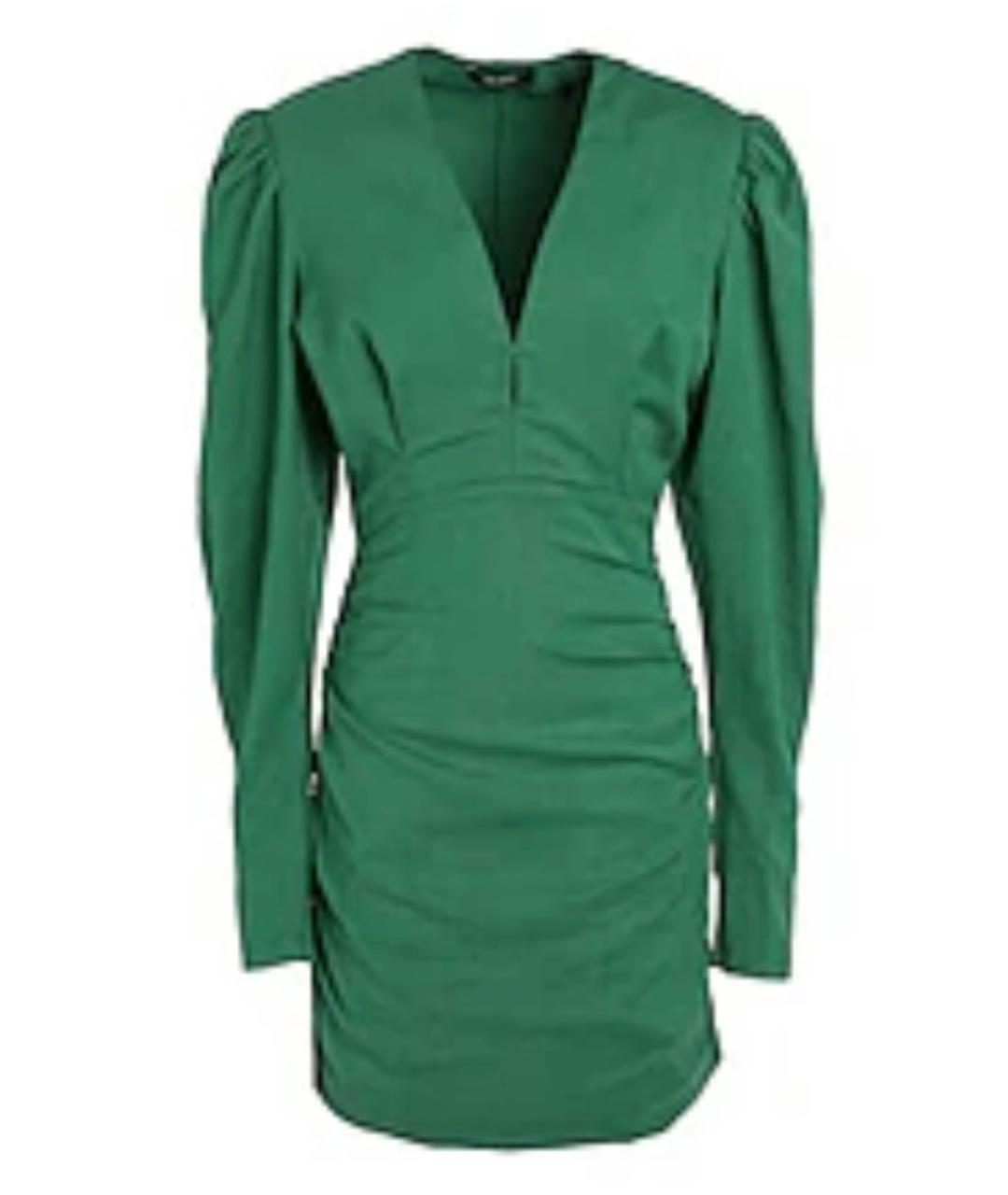 ISABEL MARANT Зеленые хлопковое коктейльное платье, фото 1