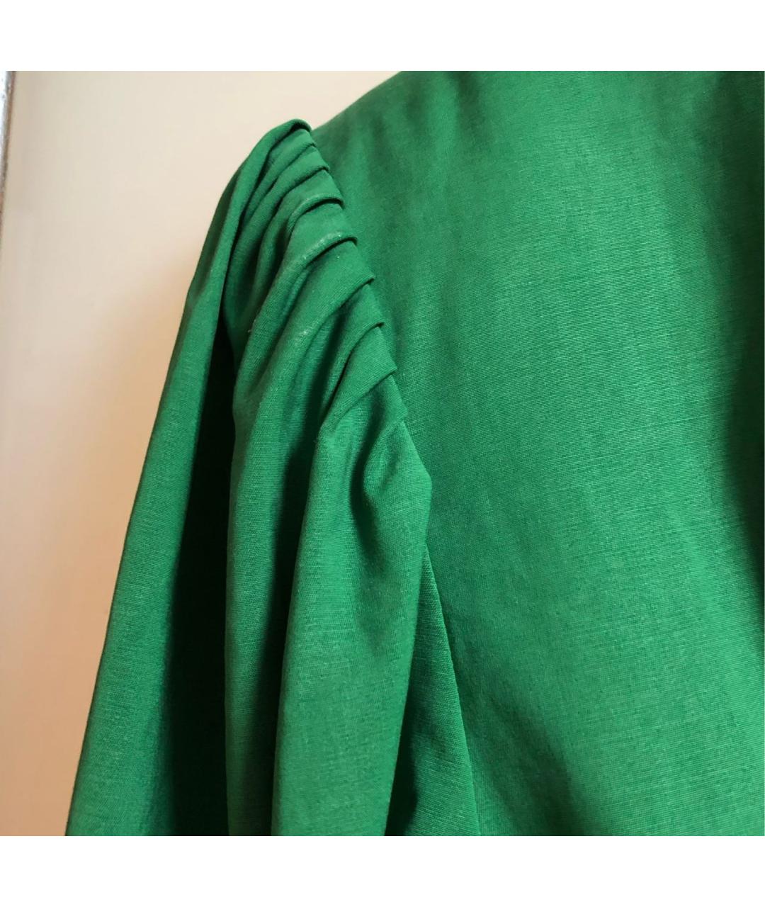 ISABEL MARANT Зеленые хлопковое коктейльное платье, фото 4