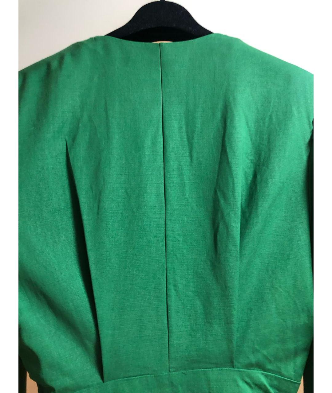 ISABEL MARANT Зеленые хлопковое коктейльное платье, фото 8