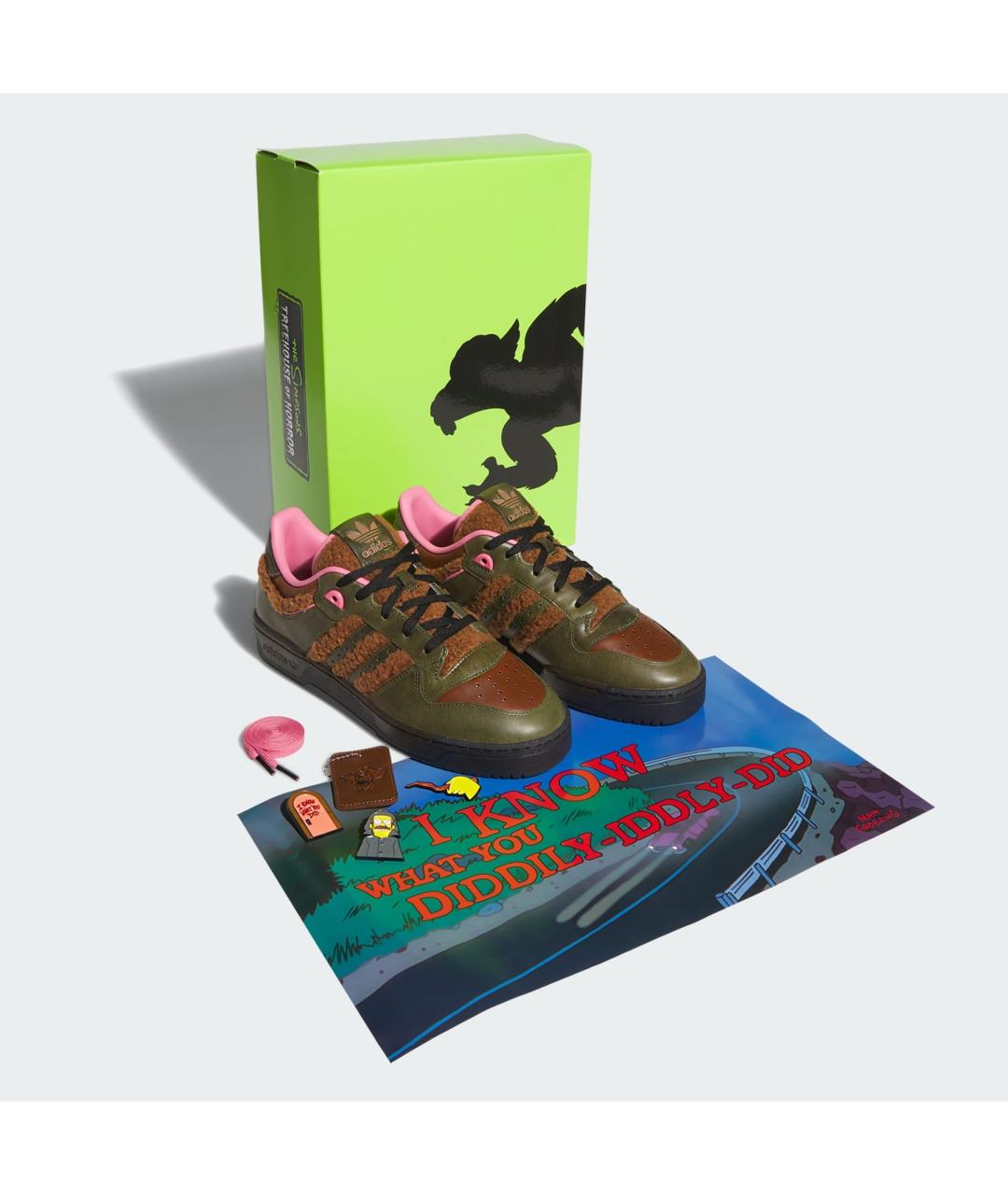 ADIDAS Зеленые кожаные кроссовки, фото 9