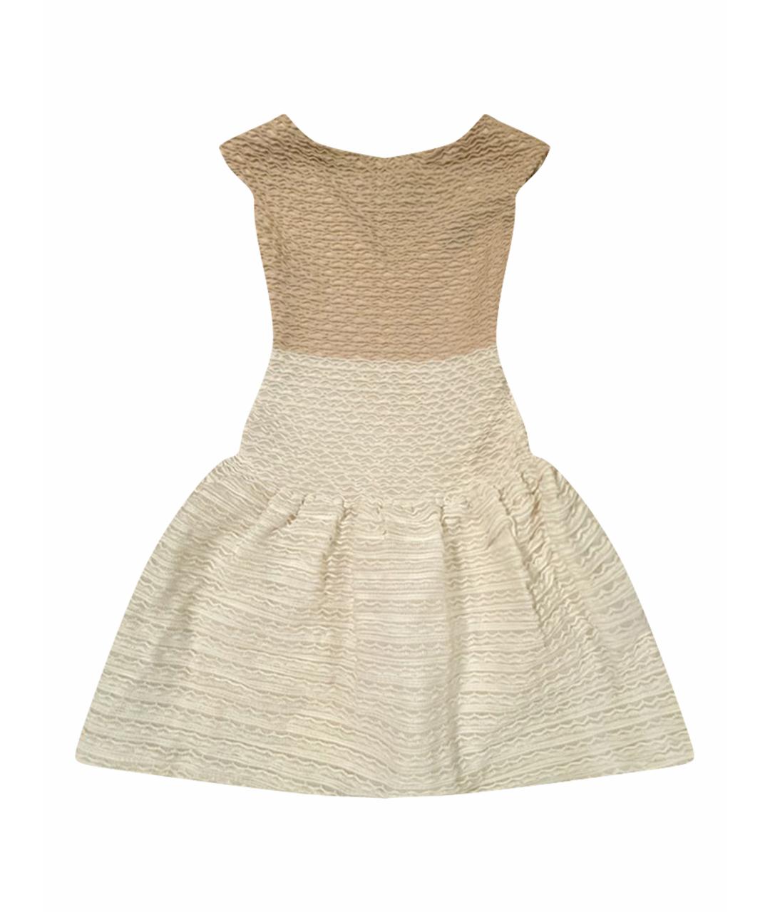 LOUIS VUITTON Бежевое полиэстеровое повседневное платье, фото 1