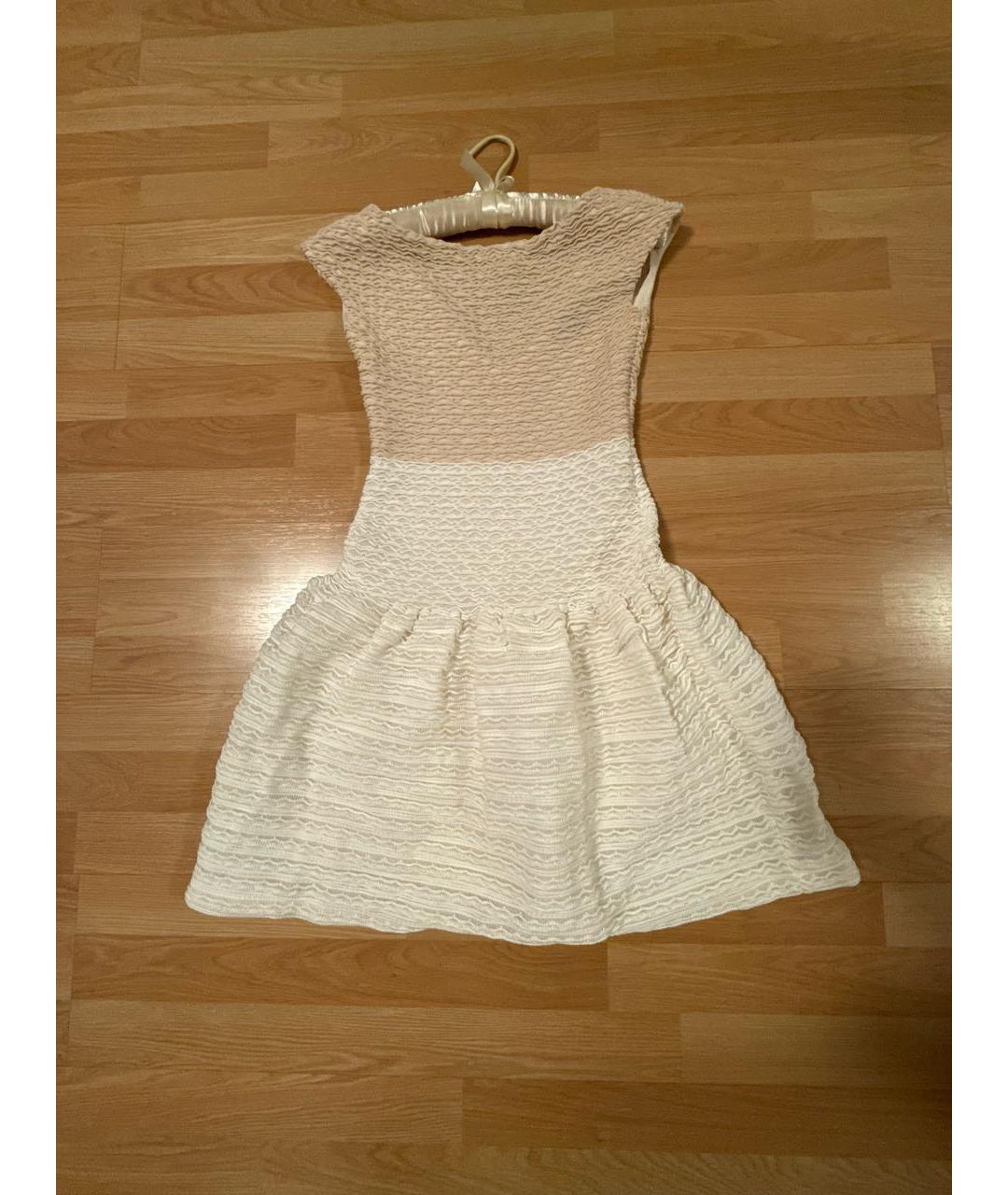 LOUIS VUITTON Бежевое полиэстеровое повседневное платье, фото 8