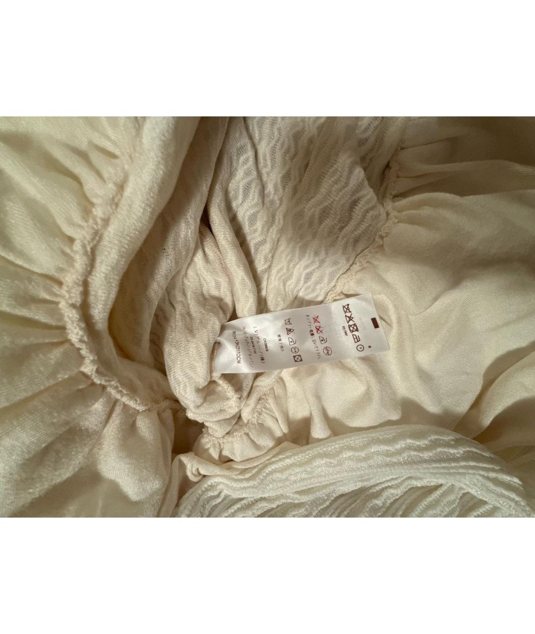 LOUIS VUITTON Бежевое полиэстеровое повседневное платье, фото 7