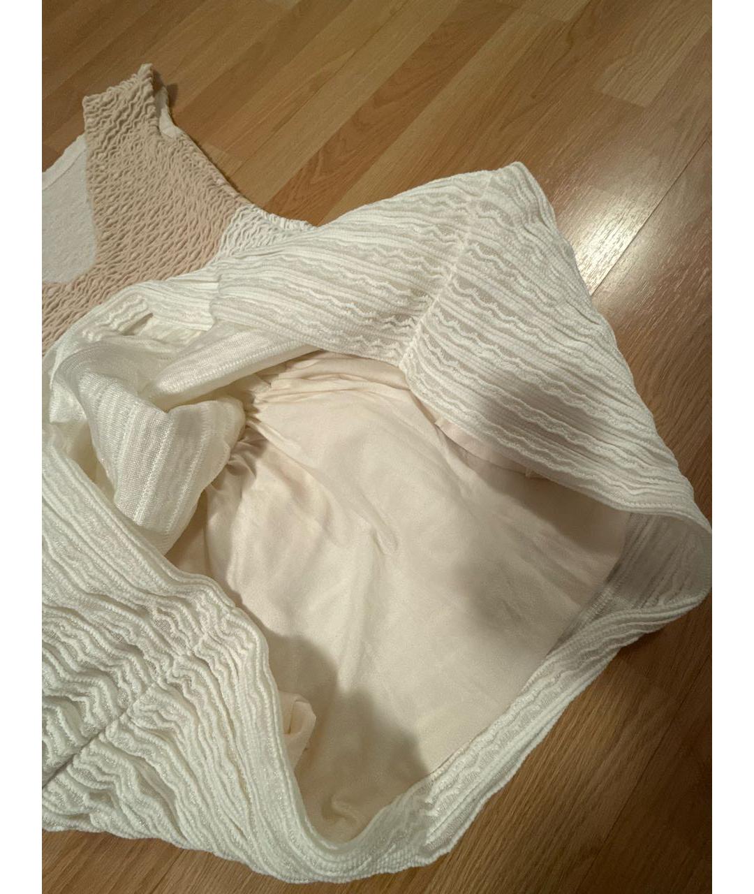 LOUIS VUITTON Бежевое полиэстеровое повседневное платье, фото 5