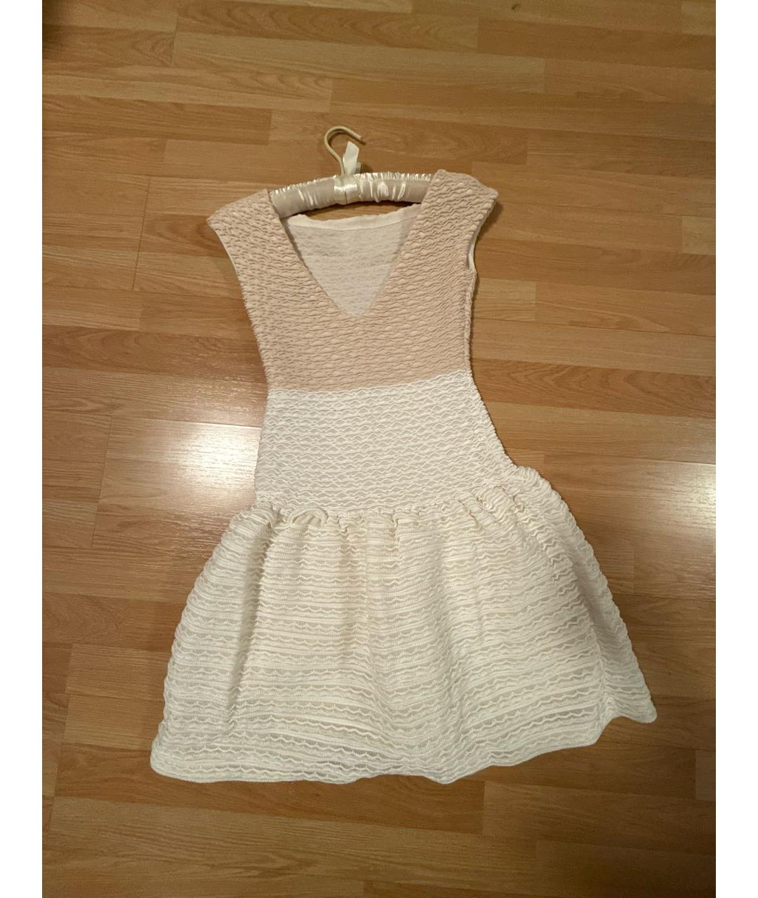 LOUIS VUITTON Бежевое полиэстеровое повседневное платье, фото 2