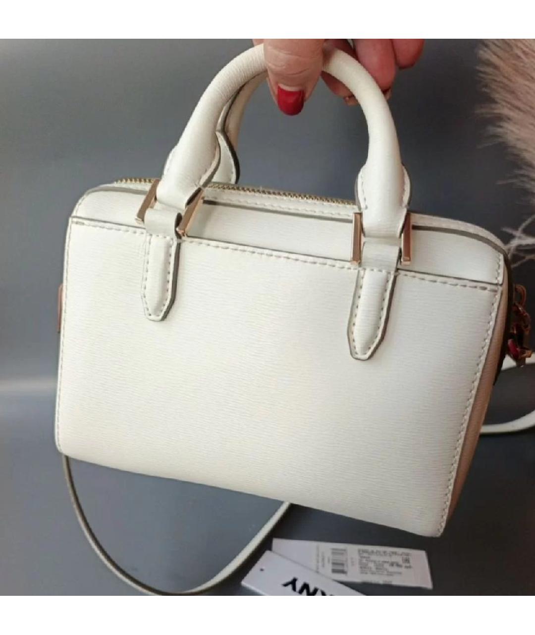 DKNY Черная кожаная сумка с короткими ручками, фото 2