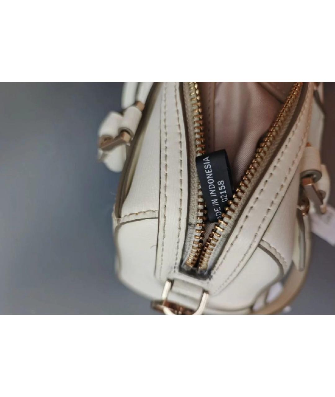 DKNY Черная кожаная сумка с короткими ручками, фото 5