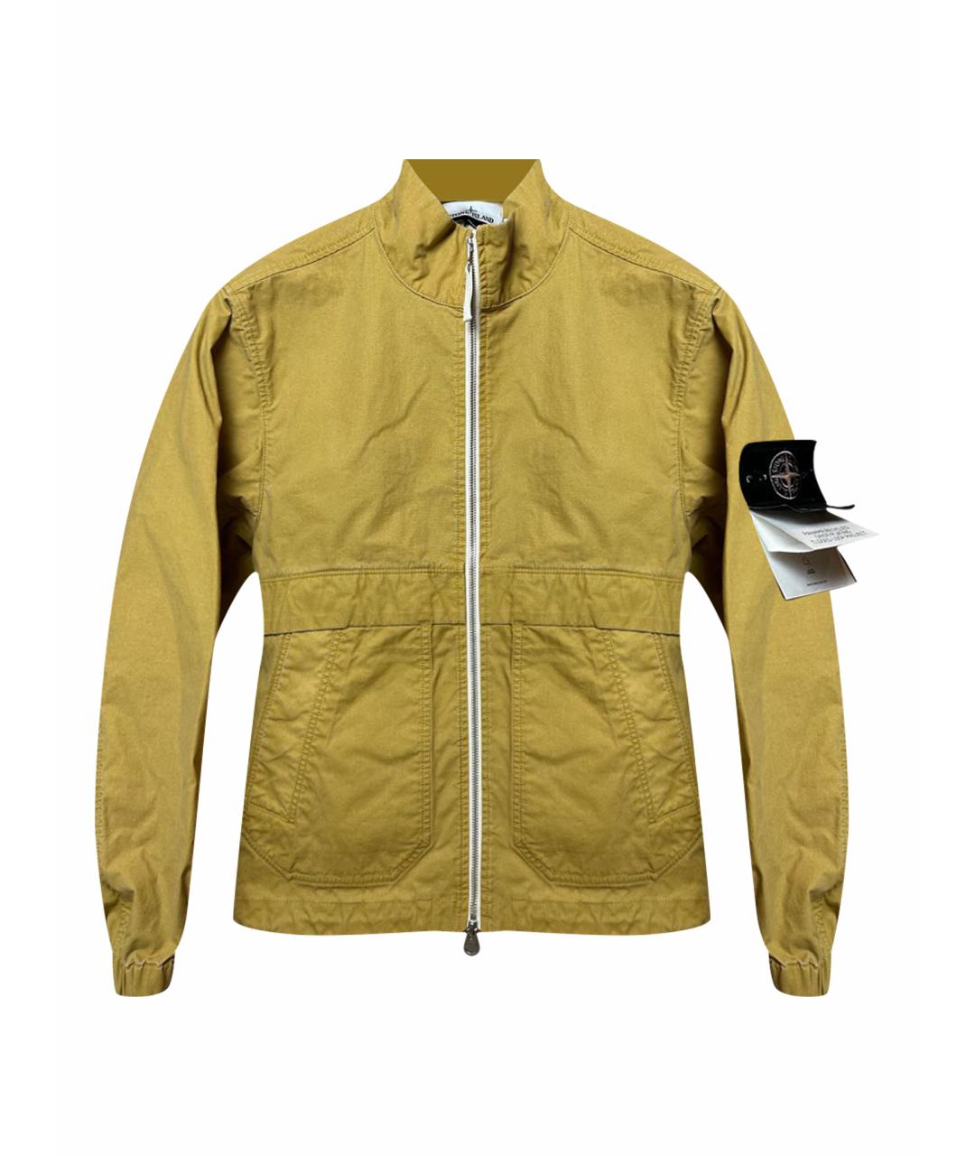 STONE ISLAND Желтая полиамидовая куртка, фото 1