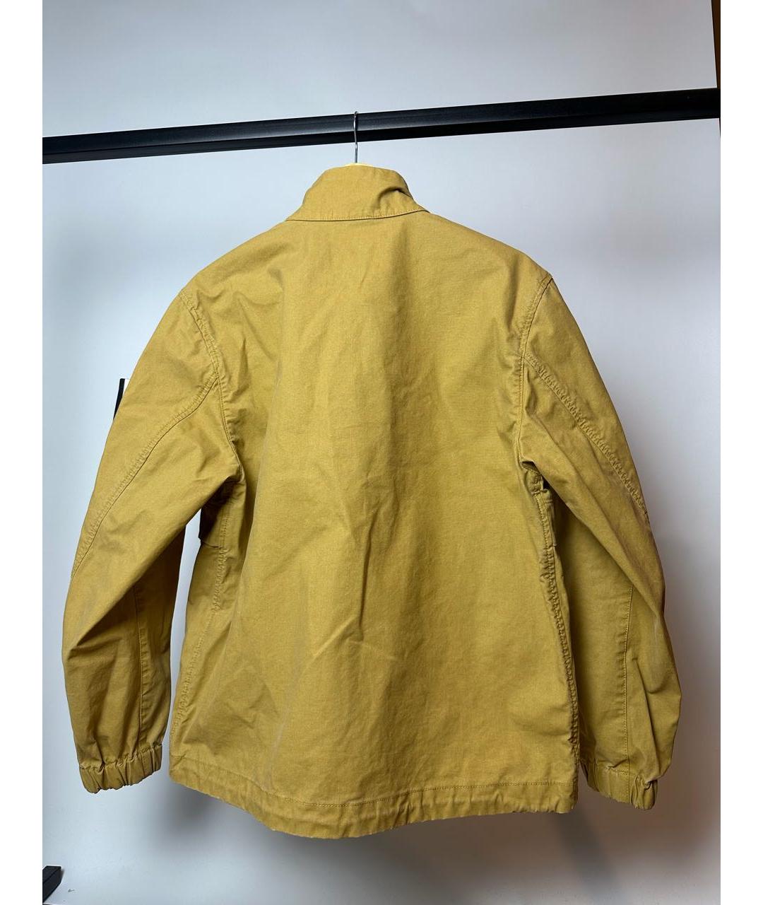 STONE ISLAND Желтая полиамидовая куртка, фото 2