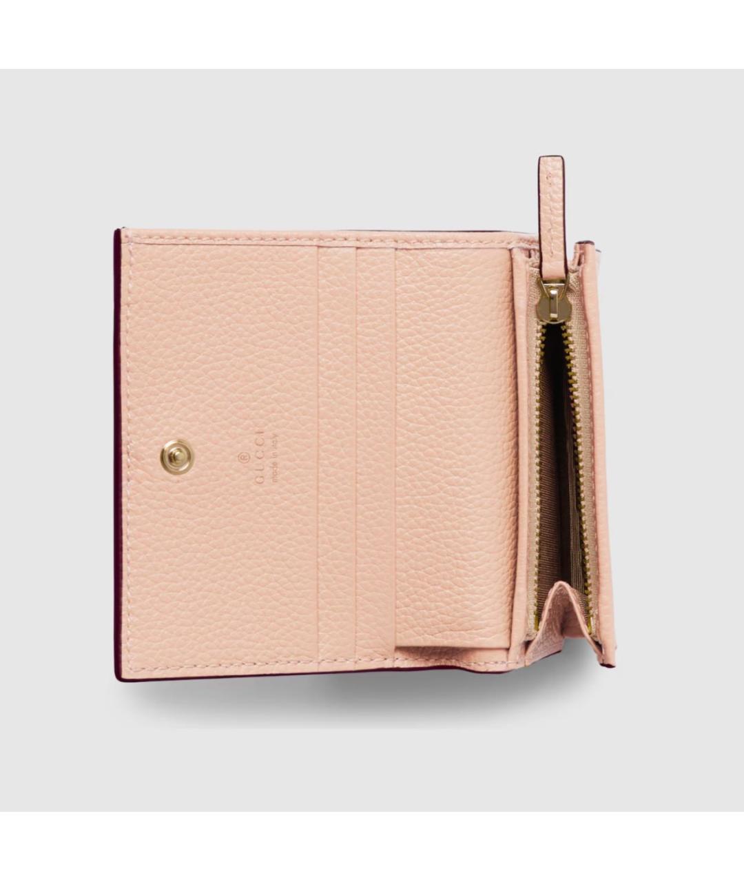 GUCCI Бордовый кожаный кошелек, фото 6