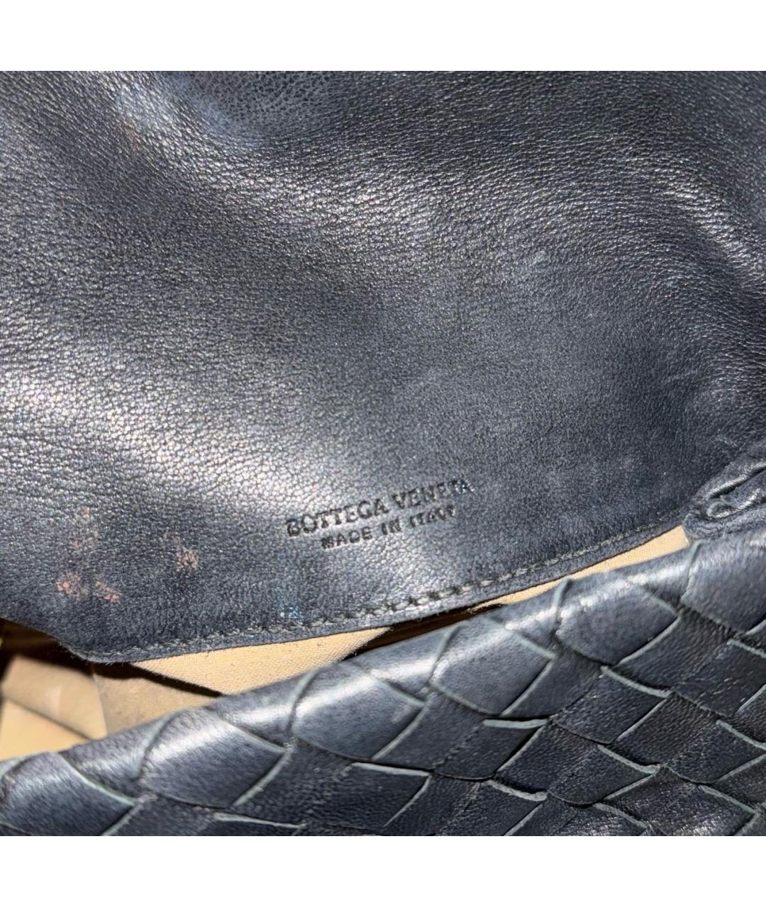 BOTTEGA VENETA Черная кожаная косметичка, фото 5