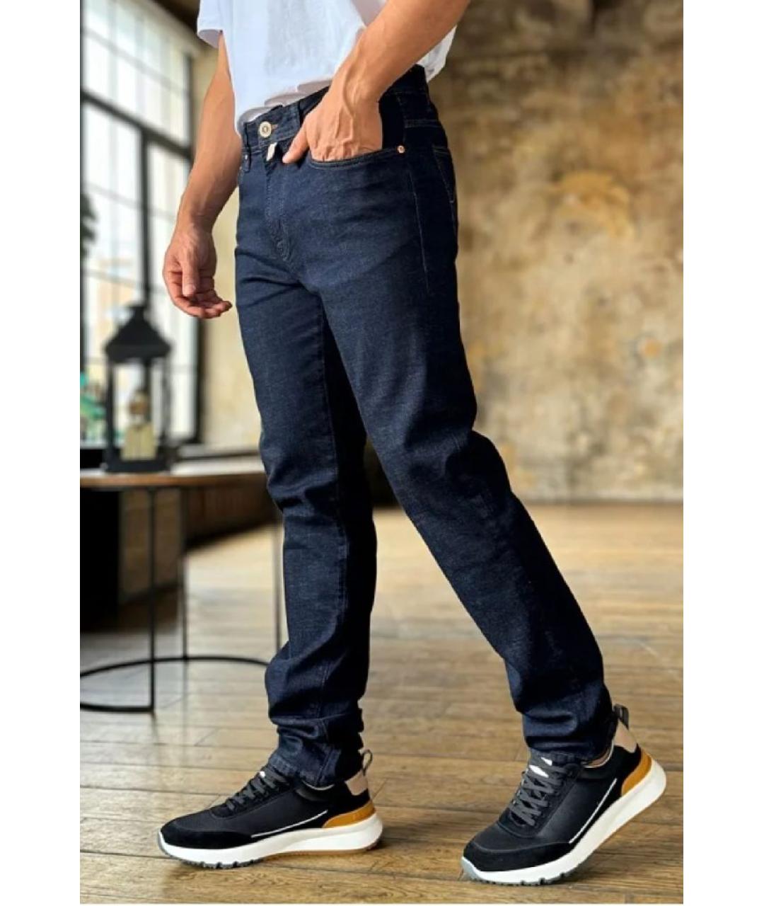 JACOB COHEN Темно-синие хлопковые джинсы скинни, фото 5