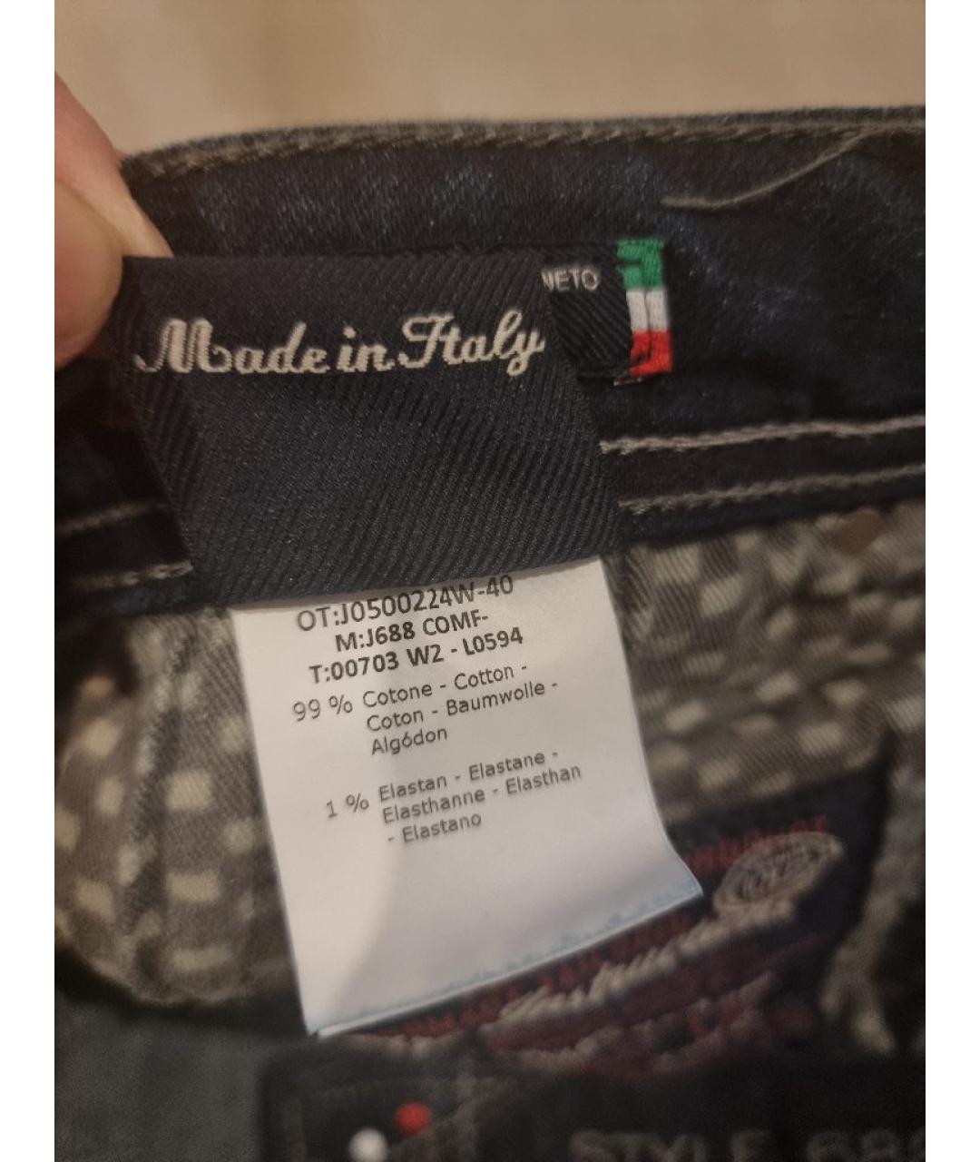 JACOB COHEN Темно-синие хлопковые джинсы скинни, фото 8