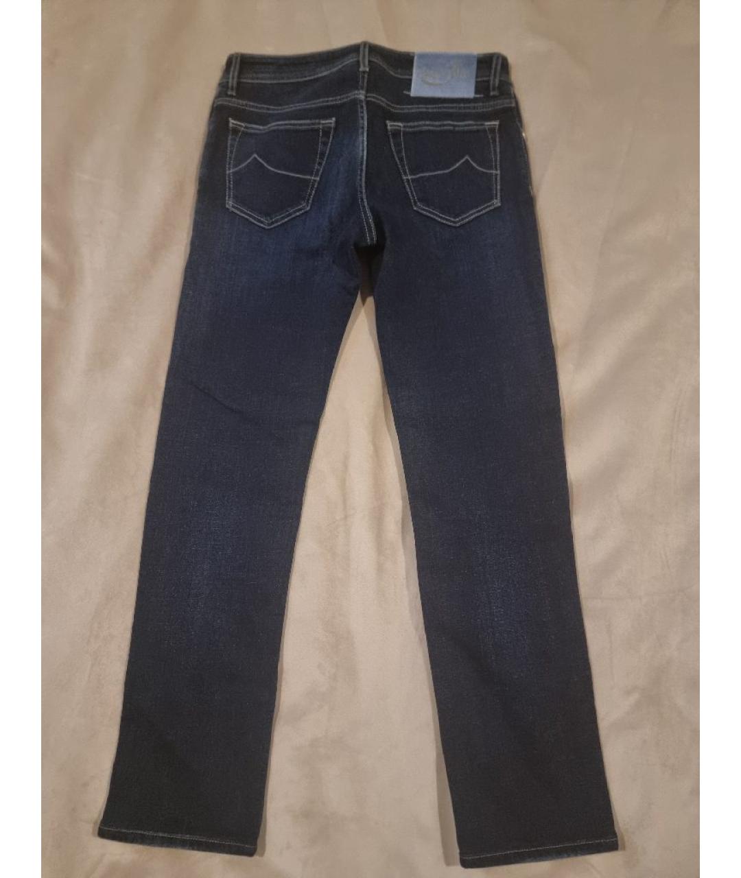 JACOB COHEN Темно-синие хлопковые джинсы скинни, фото 2