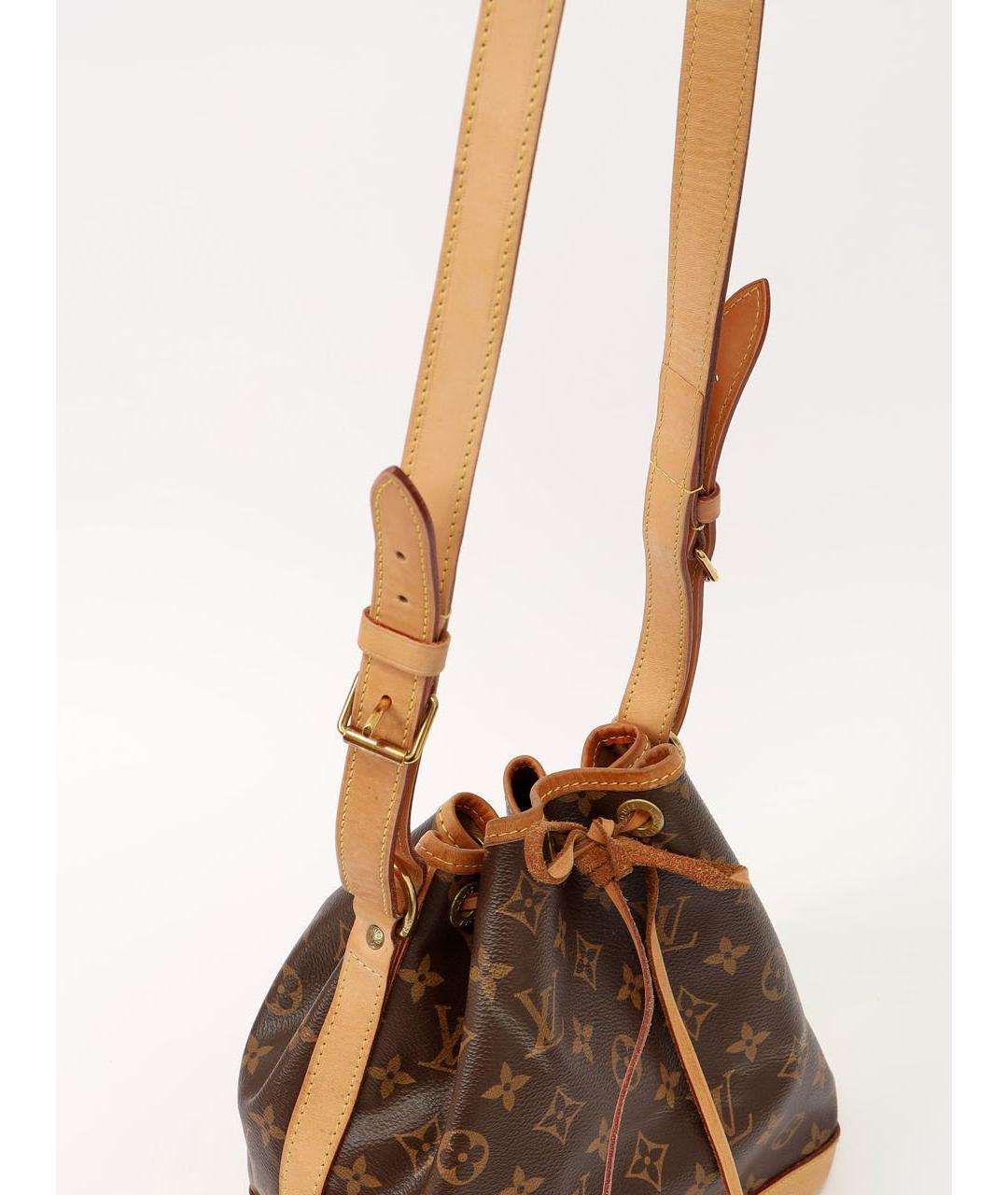 LOUIS VUITTON Коричневая кожаная сумка тоут, фото 5