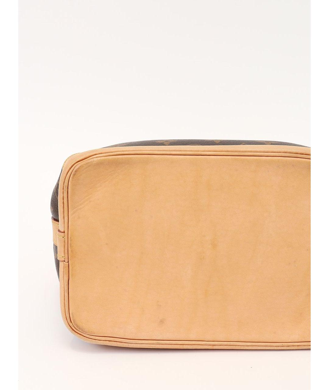 LOUIS VUITTON Коричневая кожаная сумка тоут, фото 6