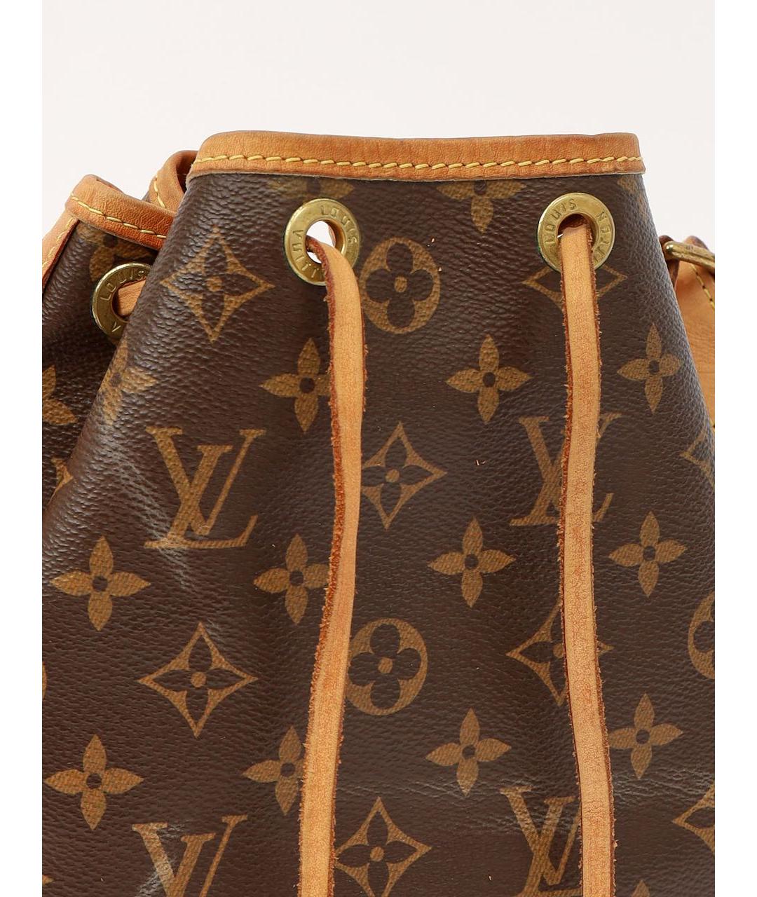 LOUIS VUITTON Коричневая кожаная сумка тоут, фото 8