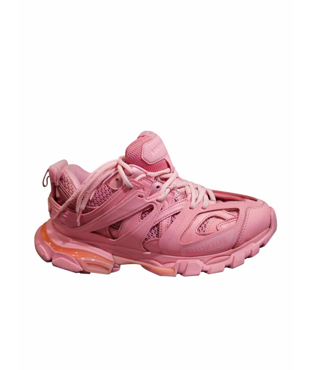 BALENCIAGA Розовые текстильные кроссовки, фото 1