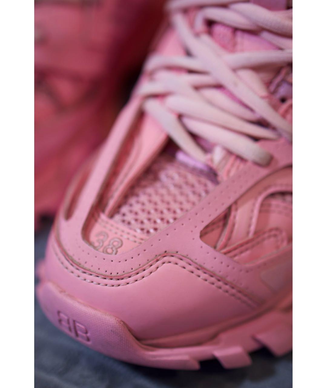 BALENCIAGA Розовые текстильные кроссовки, фото 7