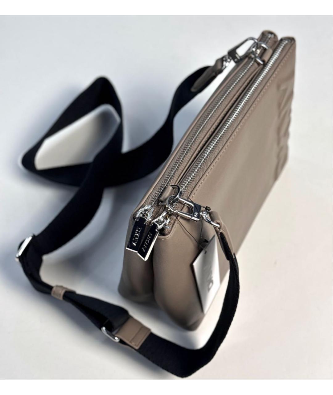 DKNY Бежевая сумка через плечо, фото 5