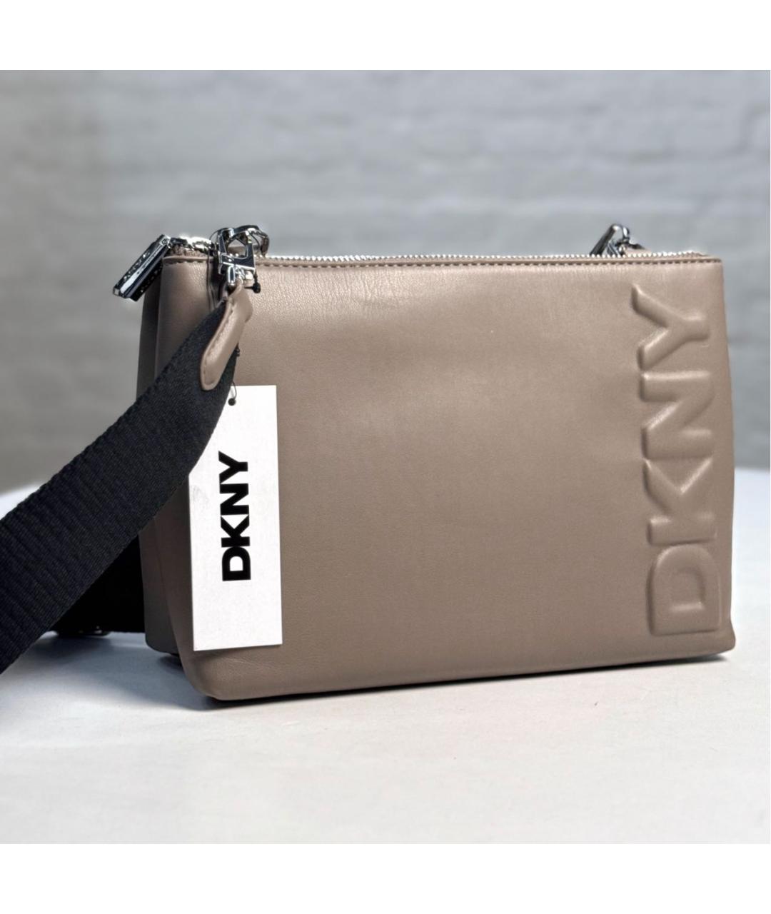 DKNY Бежевая сумка через плечо, фото 2