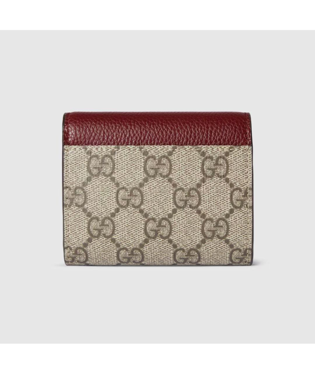 GUCCI Бордовый кожаный кошелек, фото 5