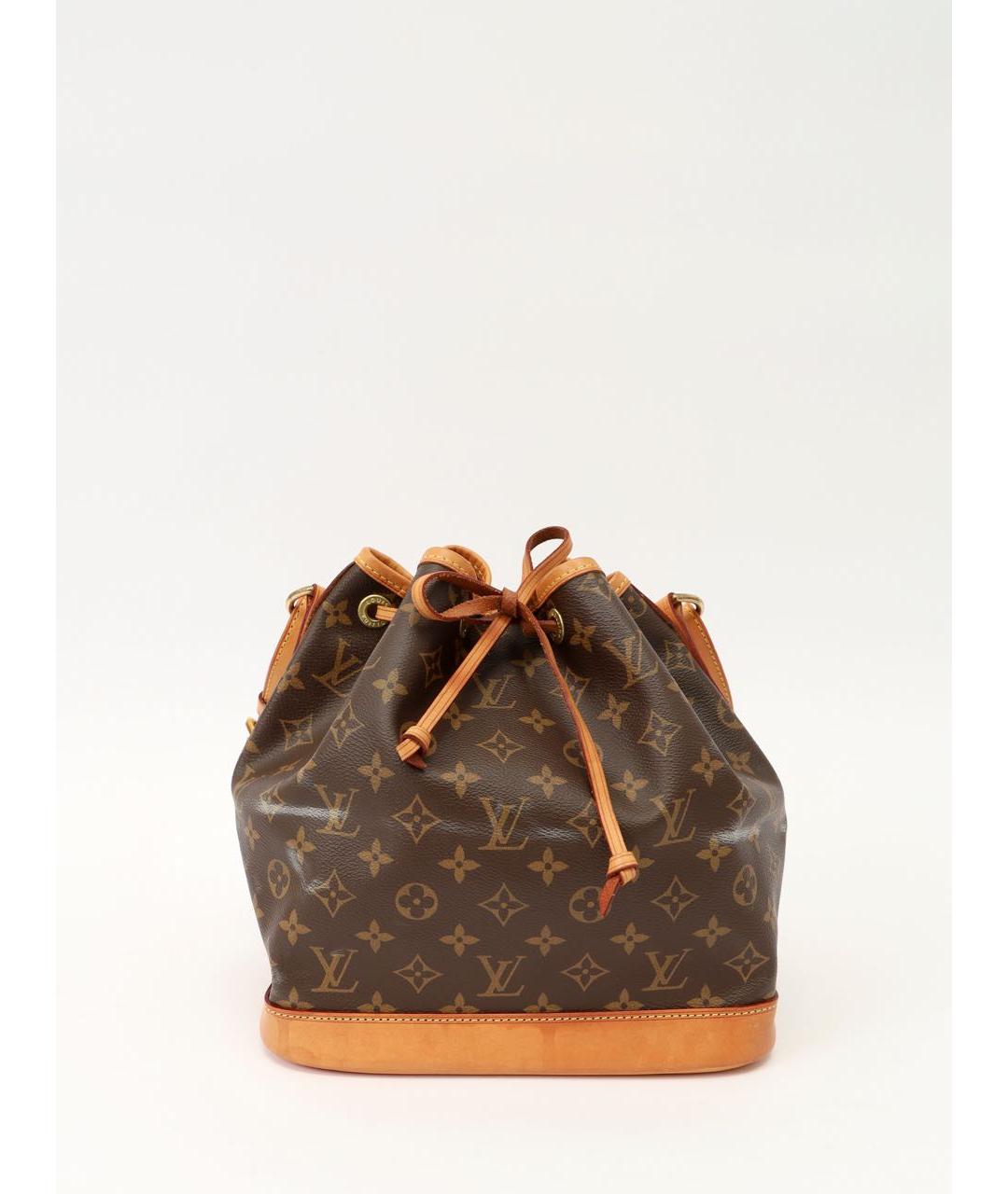 LOUIS VUITTON Коричневая кожаная сумка тоут, фото 9