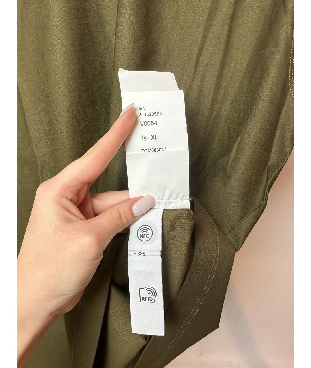 STONE ISLAND Зеленая хлопковая футболка, фото 7