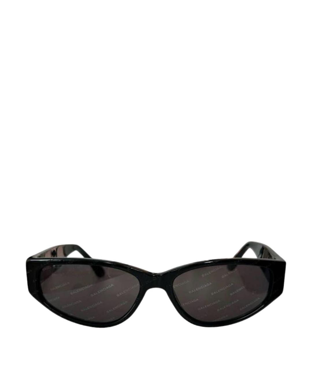BALENCIAGA Черные пластиковые солнцезащитные очки, фото 1