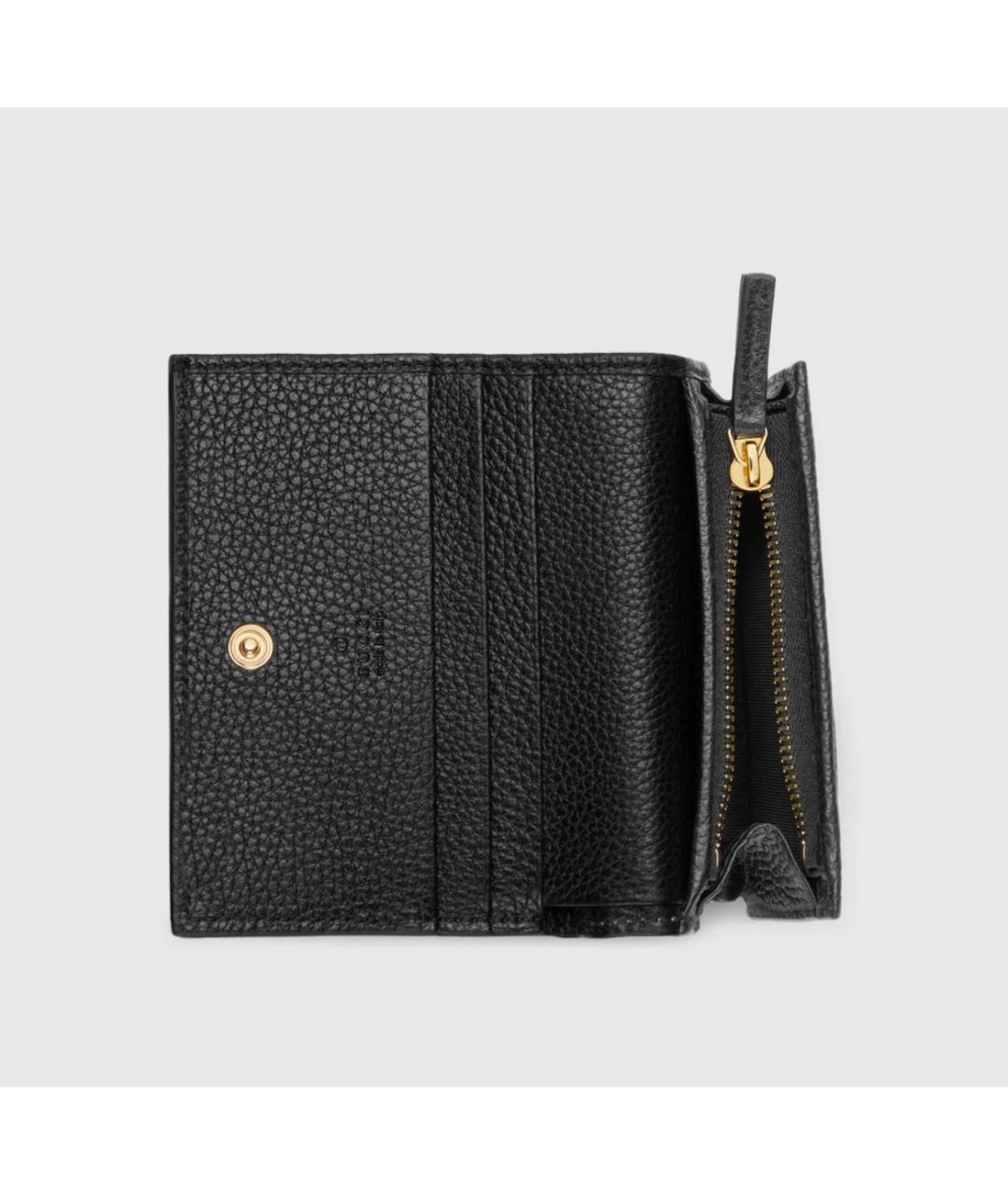 GUCCI Черный кожаный кошелек, фото 6