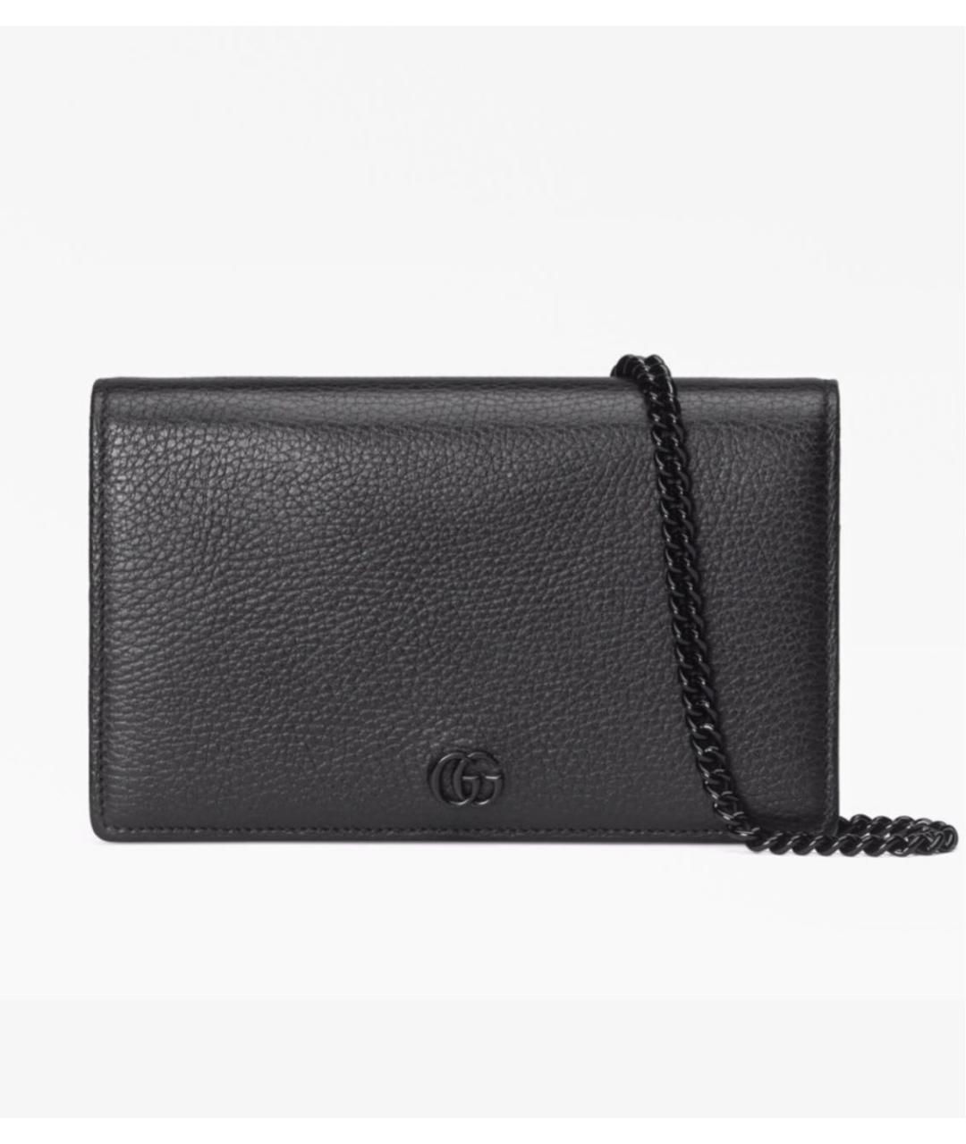 GUCCI Черный кожаный кошелек, фото 9