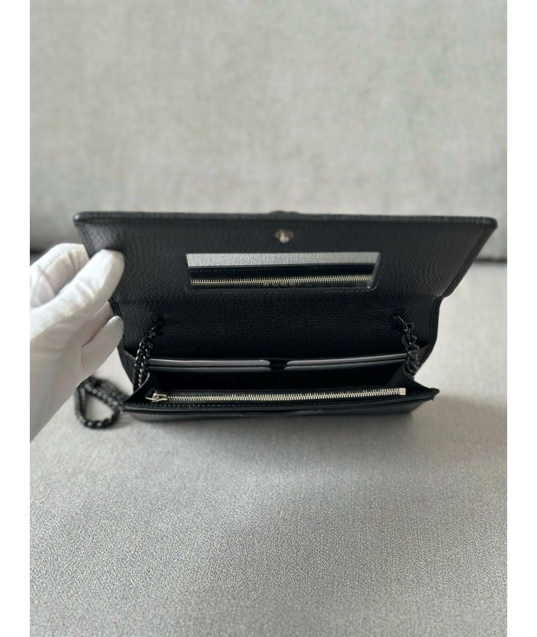 GUCCI Черный кожаный кошелек, фото 6