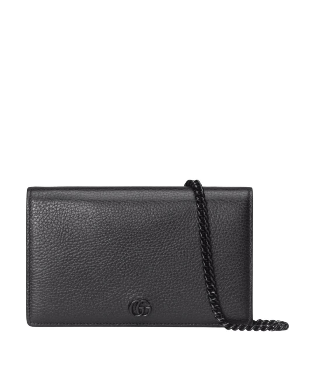 GUCCI Черный кожаный кошелек, фото 1