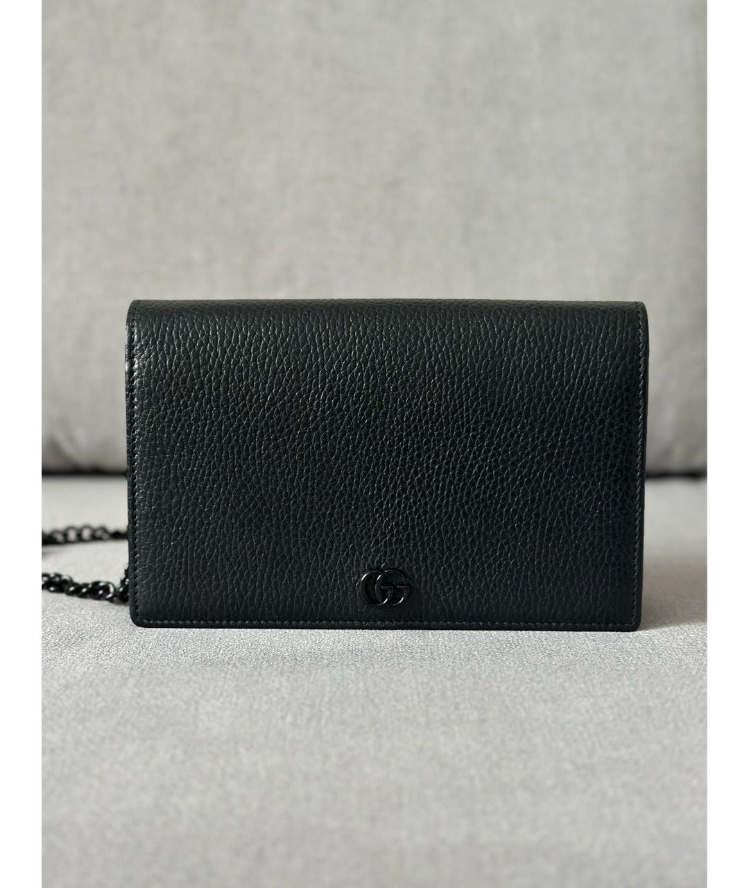 GUCCI Черный кожаный кошелек, фото 3